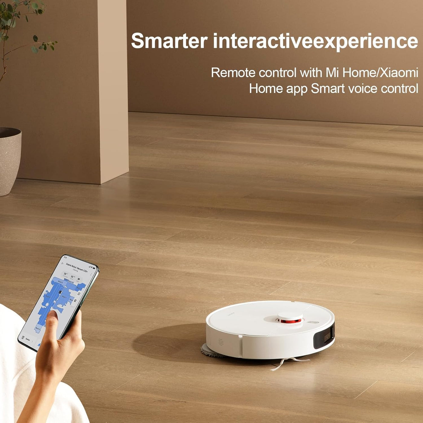 Xiaomi Robot Vacuum X20+ Robot Vacuum Cleaner with Wiping Function & All-in-One Station (6000Pa Suction Power; 140 Min Battery Life; Auto; Self-Cleaning, Emptying, Drying & Water Refill; App/Control)