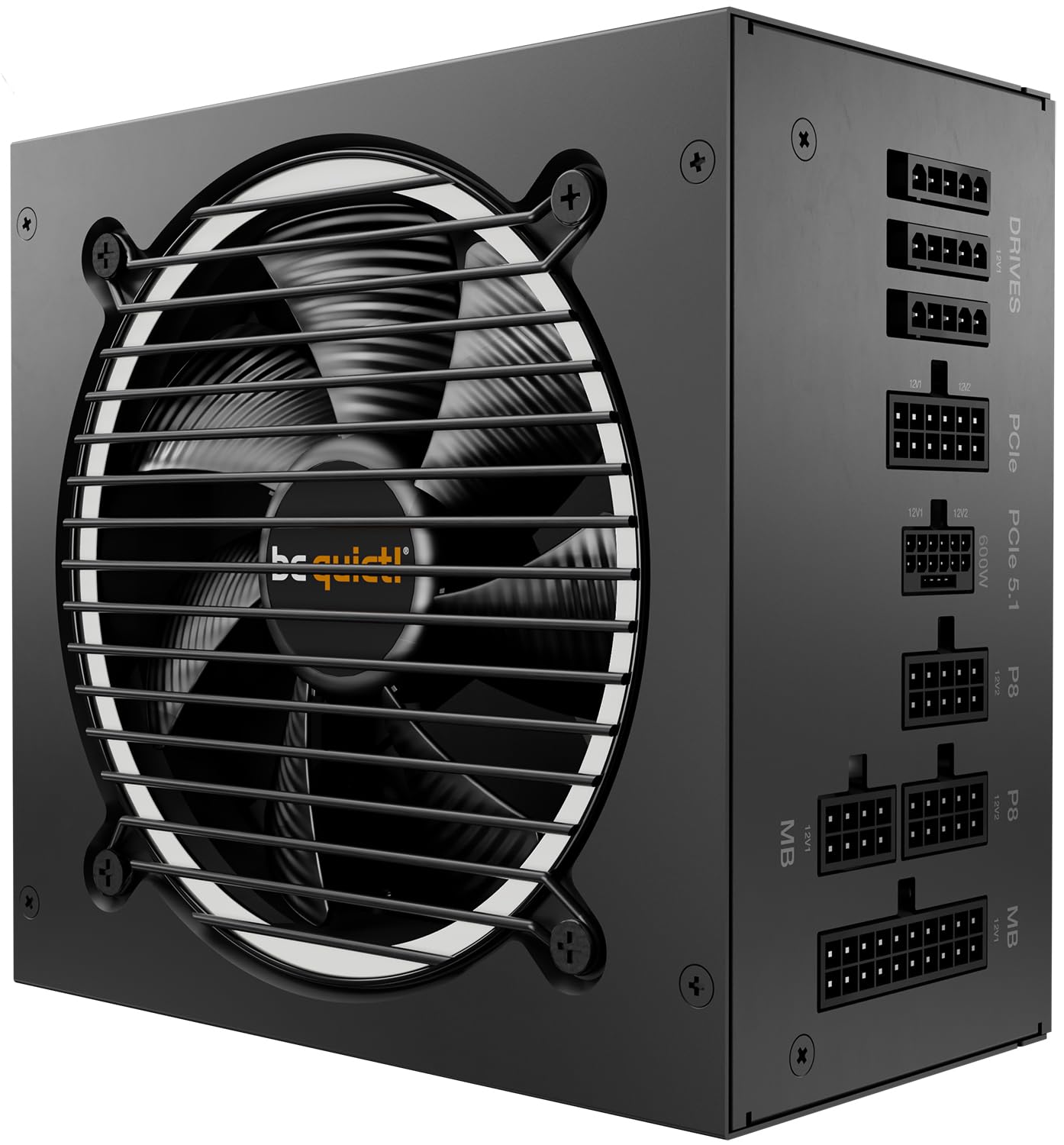 be quiet! Pure Power 12 M 750W, ATX 3.0- und PCIe 5.0 kompatibel, 80 Plus Gold, moduleres Netzteil, 12VHPWR-Kabel inkludiert, 120mm be quiet! Lüfter, BN343