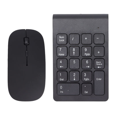 Ausla 2,4 GHz Wireless Number Pad Mouse Combo 1200 DPI Portable Home Office Use Leicht, Tragbar, mit Eigenem Empfänger