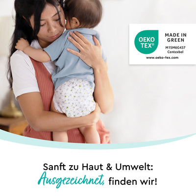 LILLYDOO hautfreundliche Windeln Größe 1 (2-5 kg), Halbmonatsbox (112 Windeln) (FSC-Mix)