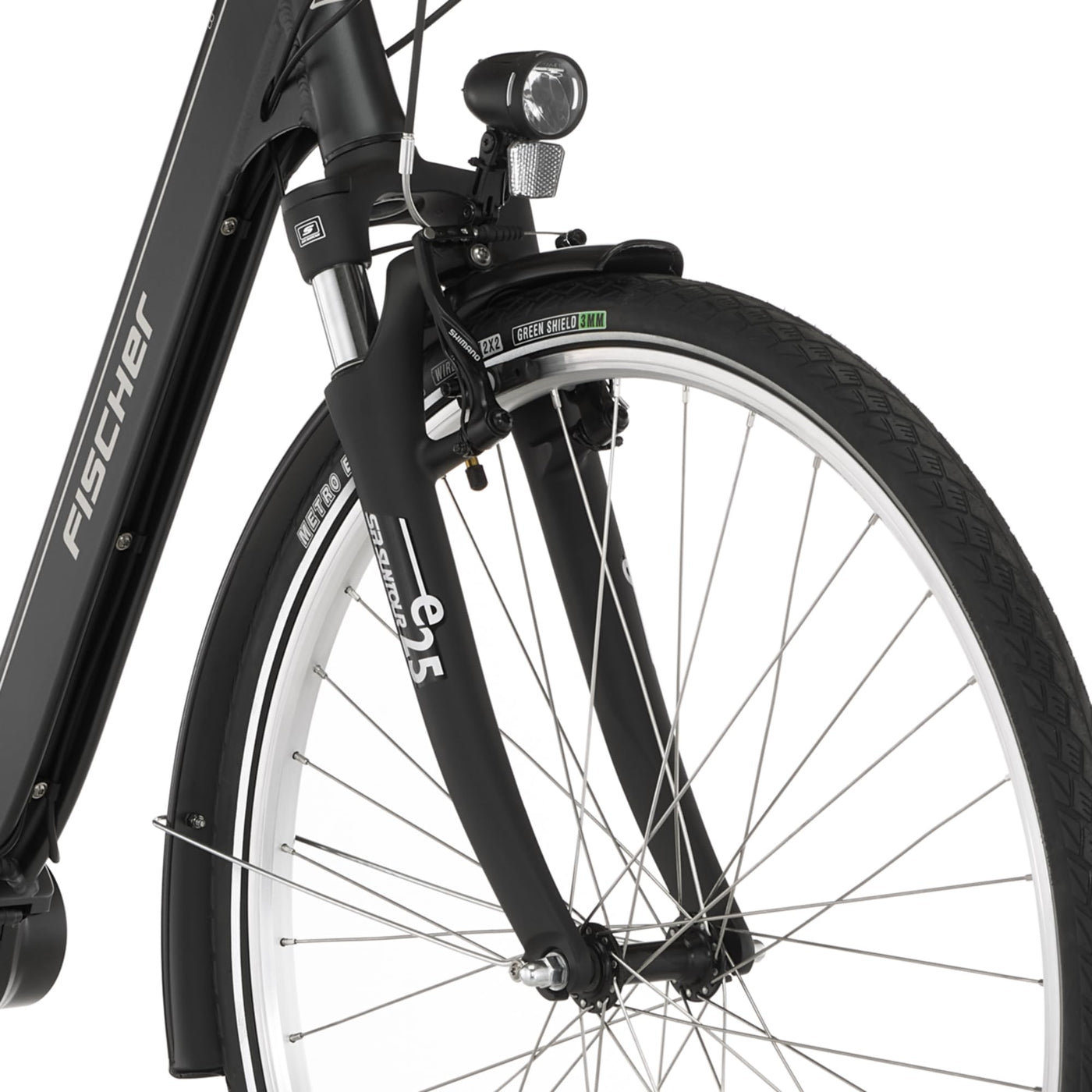 FISCHER E-Bike City CITA 1.8, Elektrofahrrad für Damen und Herren, RH 44 cm, Mittelmotor 65 Nm, 36 V Akku, Schwarz