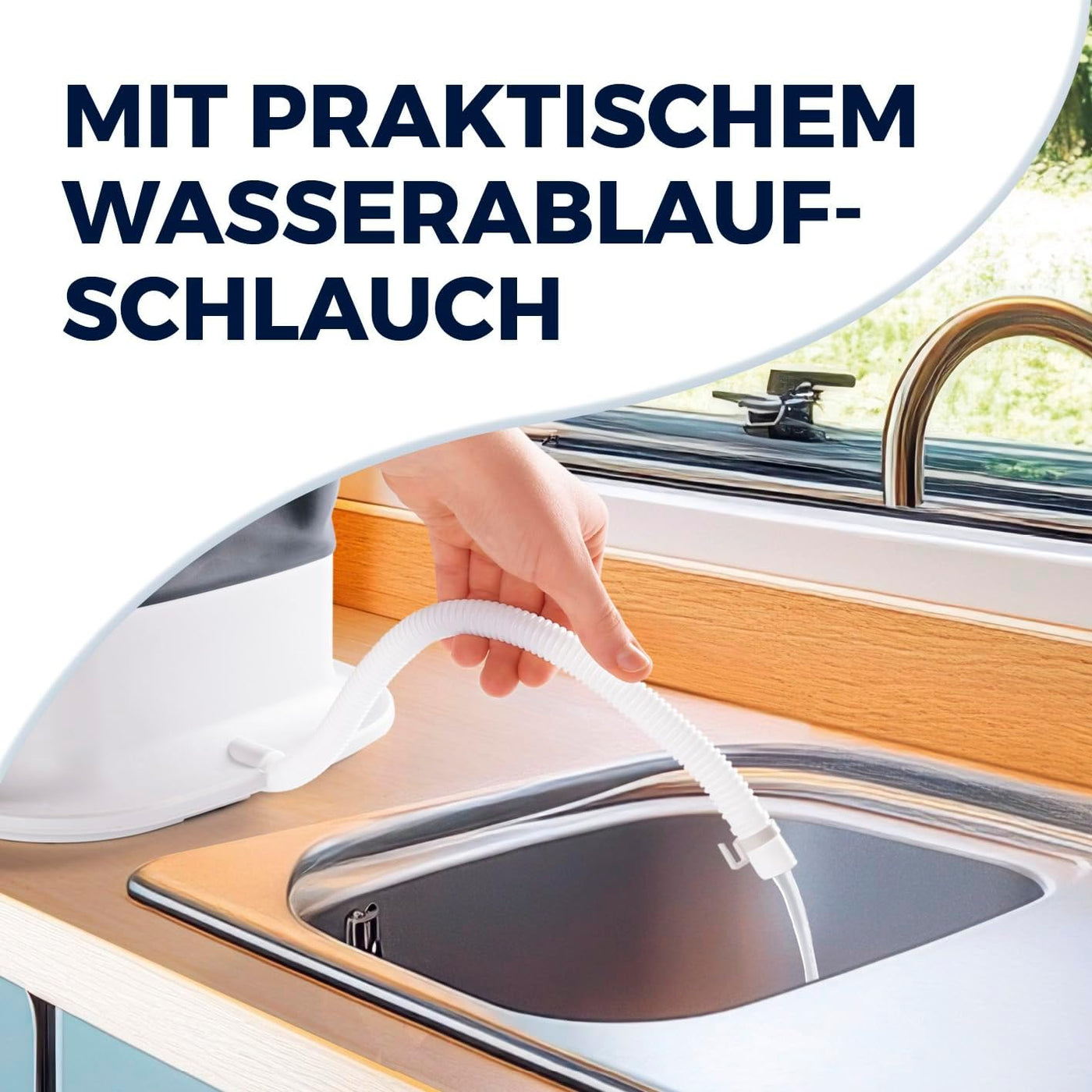 CLEANmaxx Mini-Waschmaschine ideal für Unterwegs | Mobile Waschmaschine mit 2 Waschprogrammen & einem Schleudergang | Zusammenfaltbar & leise | Für bis zu 1kg Wäsche | Geeignet für Camping & Reisen