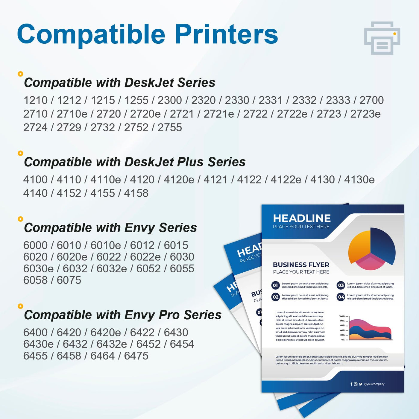 305XL Druckerpatronen für Druckerpatronen HP 305 Ersatz für HP 305 Druckerpatronen für HP DeskJet 2700 2710 2720e 2722e 4110e Deskjet Plus 4100 4130e Envy 6000 6010e 6020e 6030e Envy Pro 6400 6420