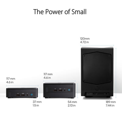 ASUS NUC 12 Pro Slim Kit RNUC12WSKI300002I (Intel Core i3 1220P Prozessor, Intel UHD Grafik, Intel WiFi 6E, ohne Betriebssystem, mit EU-Netzkabel)