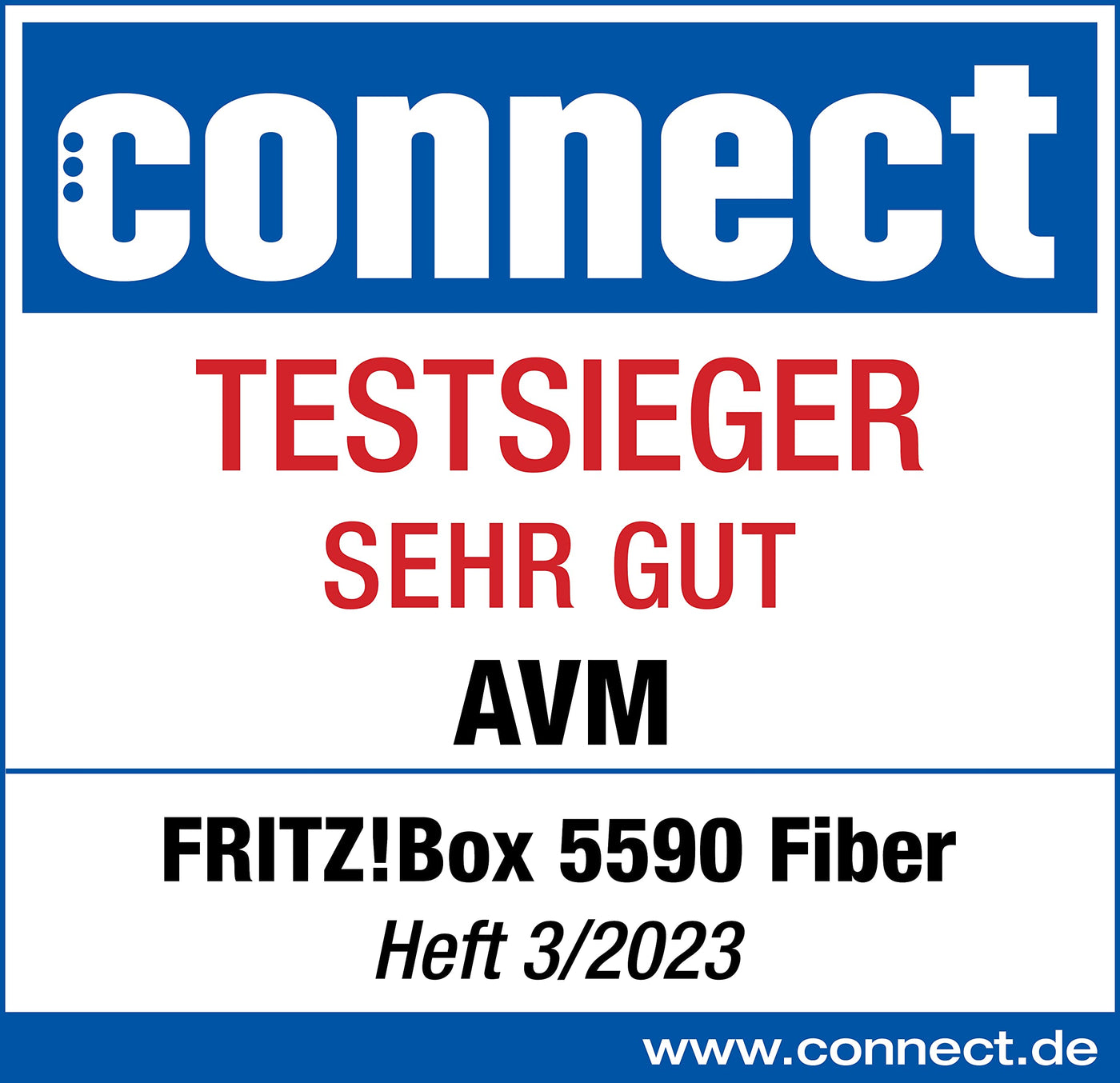 AVM FRITZ!Box 5590 Fiber | Router für einen Glasfaseranschluss (Wi-Fi 6, bis 2.400 MBit/s (5 GHz) und 1.200 MBit/s (2,4 GHz), WLAN Mesh, DECT-Basis, 2,5-Gigabit-LAN-Port, geeignet für Deutschland)