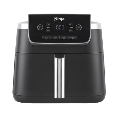 Ninja PRO Air Fryer Heißluftfritteuse, 4,7L Airfryer, Einzelkorb-Heißluftfritteuse, 4-in-1, für 1-2 Portionen, Digital, Kochen aus dem Gefrorenen, Antihaft-Schublade & Crisper Korb, Schwarz AF140EU