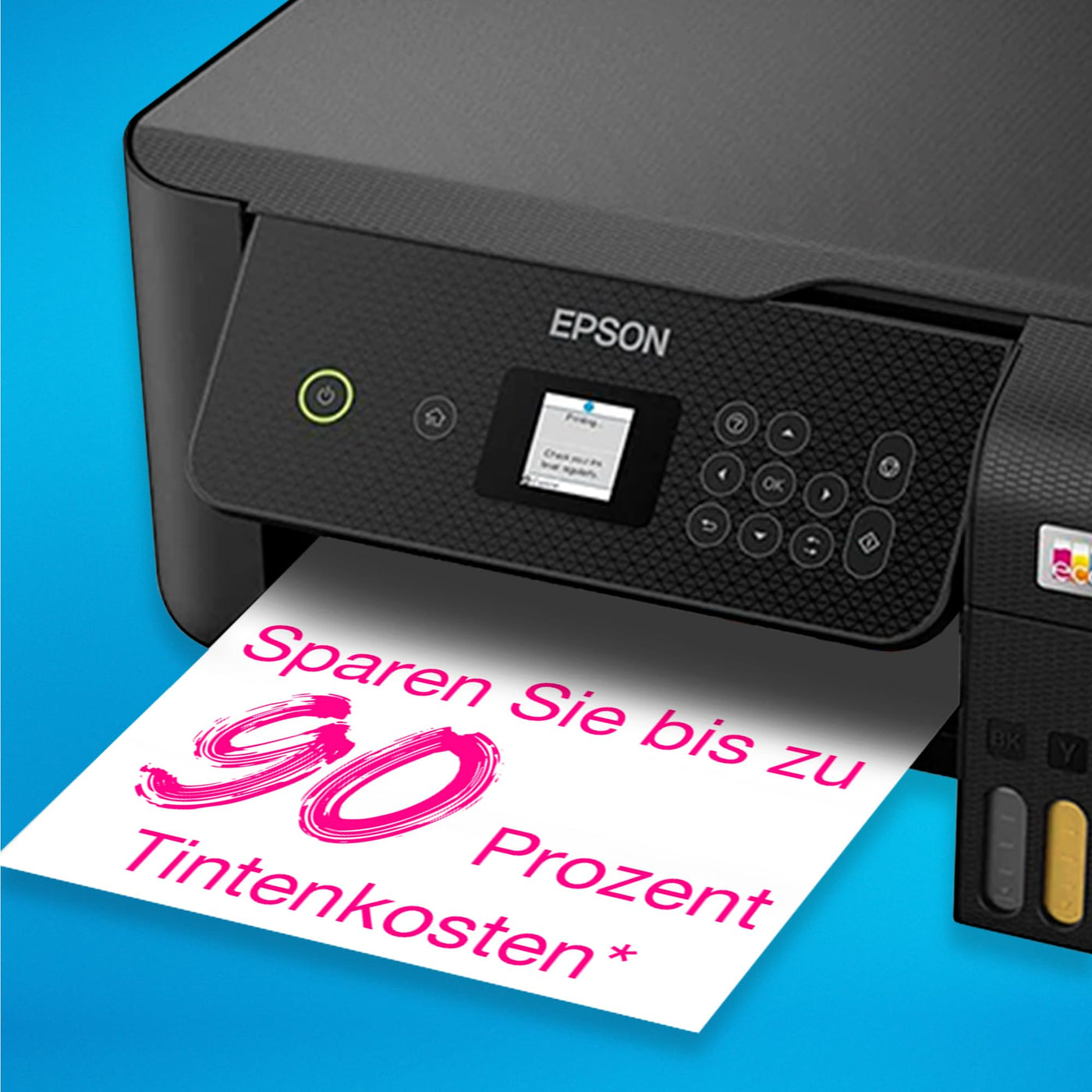 Epson EcoTank ET-2820 A4-Multifunktions-Wi-Fi-Tintentankdrucker, mit einem im Lieferumfang enthaltenen Vorrat an Tinten bis zu 3 Jahren