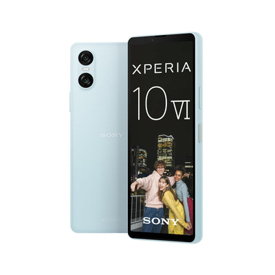 Sony Xperia 10 VI (5.000 mAh Akku, 6,1 Zoll 21:9 OLED, DREI optische Brennweiten, Leicht und kompakt, 3,5mm Audio, Android 14, IP65/68, Dual SIM, blau, 24+12 Monate Garantie [Amazon Exklusiv]