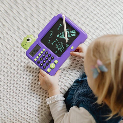 Handschriftspielzeug für Kinder,Elektrisches Lernspielzeug für Kleinkinder,LCD-Zeichen- und Schreibtablett 2-in-1-Elektrospielzeug - Löschbarer Zeichenblock National Learning Doodle Board Lernspielzeu