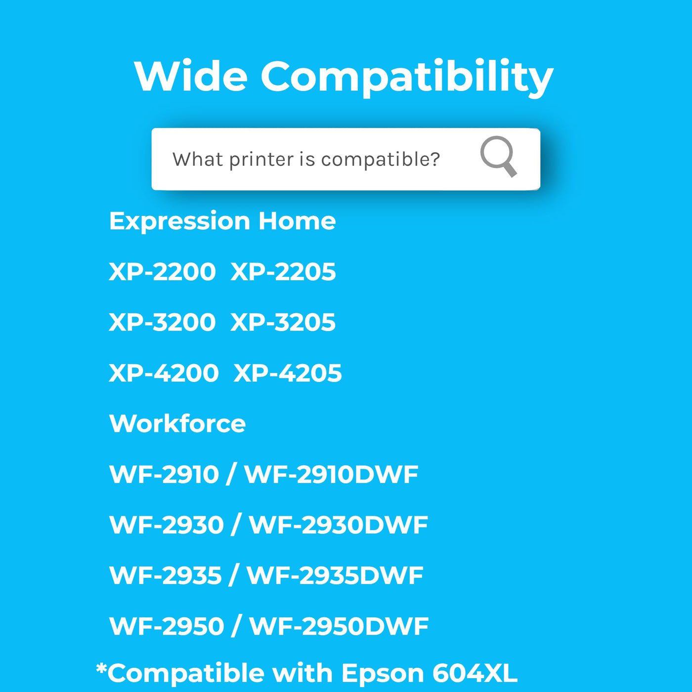 Cartridgeify 604XL Tintenpatronen Kompatibel mit Epson 604 XL Patronen, für Expression Home XP-2200 XP-2205 XP-3200 XP-3205 XP-4200 XP-4205, Workforce WF-2910DWF WF-2930DWF WF-2935DWF WF-2950DWF