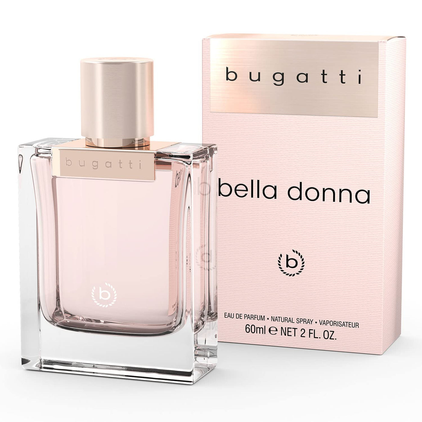 bugatti Parfüm Damen bella donna EdP 60ml I sinnliches Eau de Parfum für jedes Alter und für jeden Anlass I elegante Kombination aus Pfirsich, Jasmin & Moschus I süß, würzig & elegant