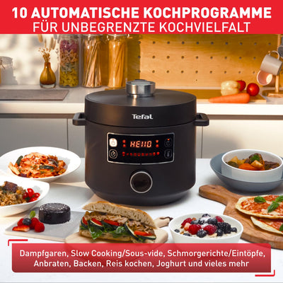 Tefal CY7548 Turbo Cuisine Multikocher, 1000, Kunststoff, 5 liters, Schwarz