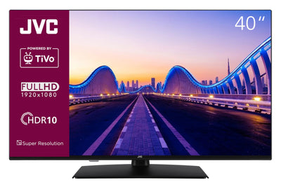 Téléviseur intelligent JVC TV 40 pouces alimenté par TiVo (Full HD, HDR, triple tuner, 6 mois HD+ inclus) LT-40VF5355