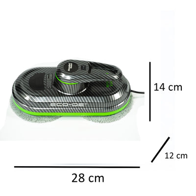 ECO-DE Fensterputz-Roboter WINCLEAN, Fensterreiniger, 3 Programme, inkl. 12 Mikrofasertücher