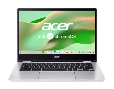 Acer Chromebook Spin 314 (CP314-1HN-C02L) Laptop | 14" FHD Touch-Display | Intel Celeron N4500 | 4 GB RAM | 64 GB eMMC | Intel UHD Graphics | Google ChromeOS | Silber