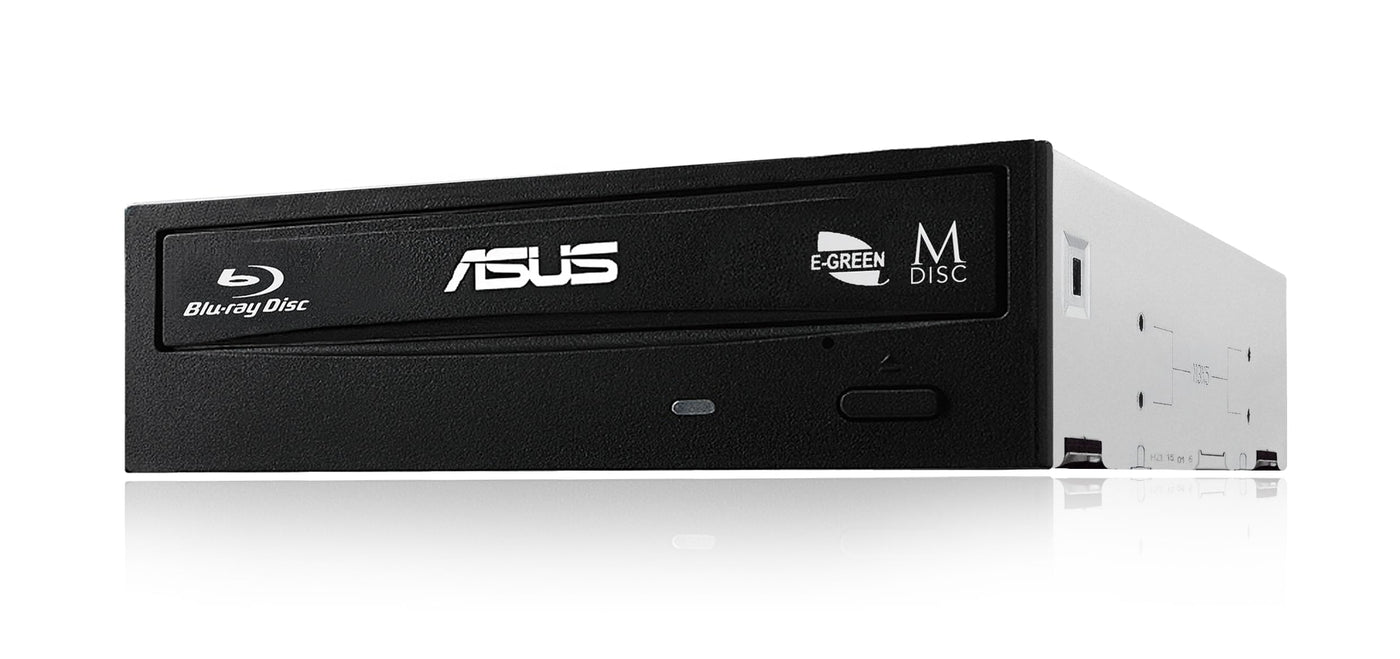 Asus BW-16D1HT Retail Silent interner Blu-Ray Brenner (16x BD-R (SL), 12x BD-R (DL), 16x DVD±R, Retail, BDXL, Sata) schwarz