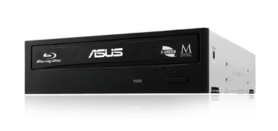 Asus BW-16D1HT Retail Silent interner Blu-Ray Brenner (16x BD-R (SL), 12x BD-R (DL), 16x DVD±R, Retail, BDXL, Sata) schwarz