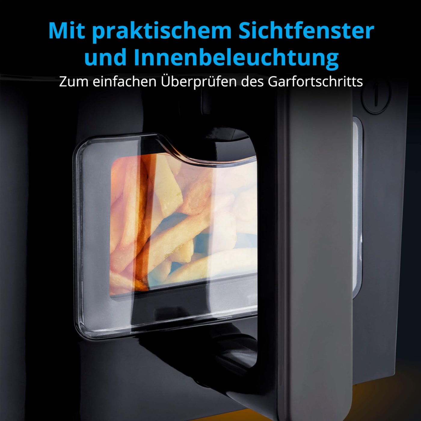 MEDION P20 XXL Heißluftfritteuse mit 2 Kammern (8,7 Liter, 2.600 Watt, Doppelkammer, 9 Automatikprogramme, 2 Schubladen, Sichtfenster, Dualer Airfryer, Dual Cook & Sync-Finish Funktion)