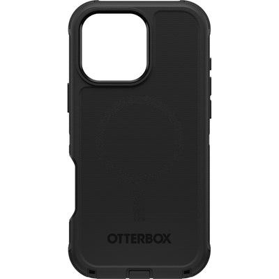 OtterBox Defender Series MagSafe Hülle für iPhone 16 Pro Max, stoßfest, sturzsicher, extrem robust, Schutzhülle, 7X getestet nach Militärstandard, Schwarz, Keine Einzelhandelsverpackung