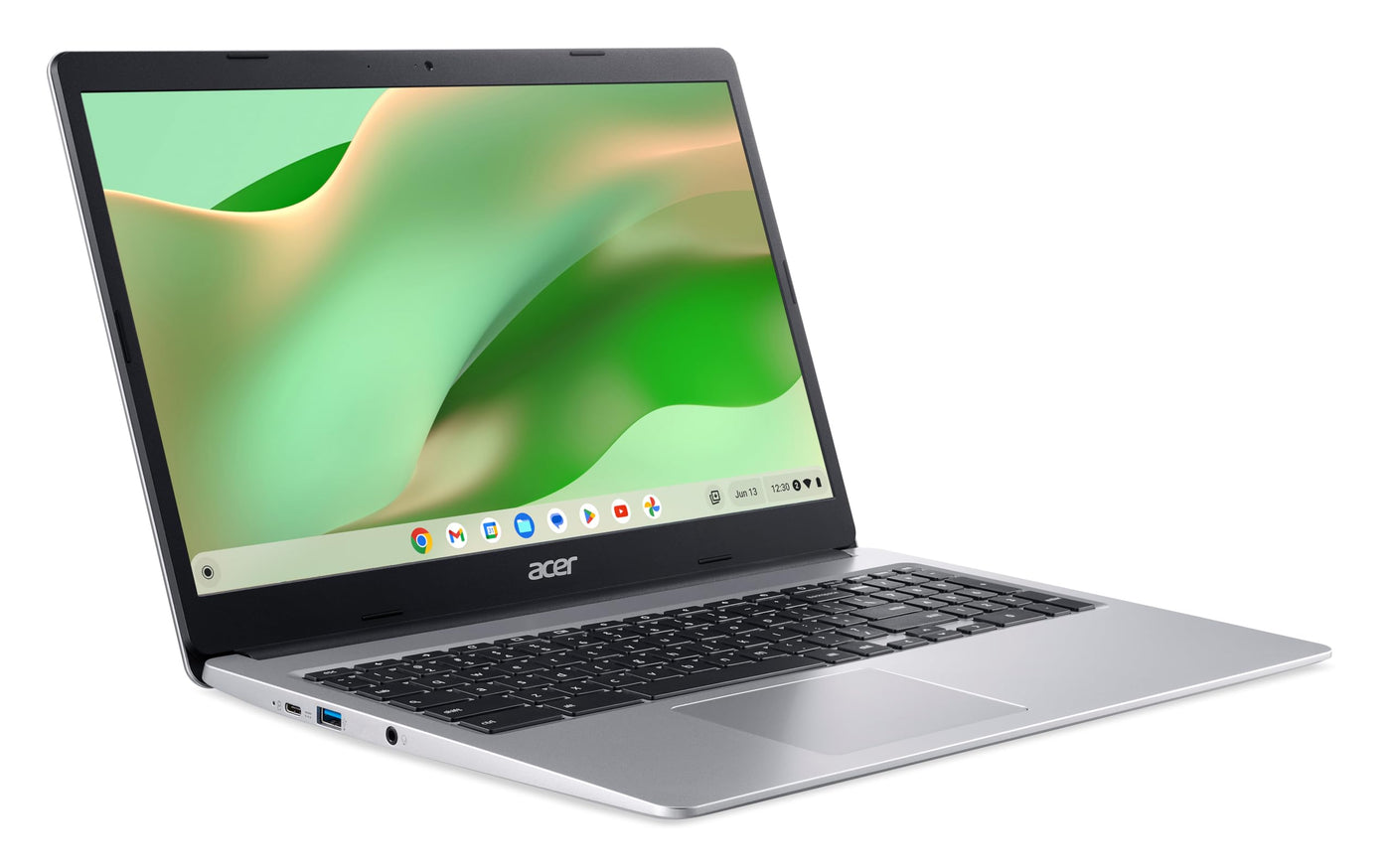 Acer Chromebook 315 (CB315-3H-C0AY) -Laptop | 15,6-Zoll-FHD-Bildschirm | Intel Celeron N4120 | 4 GB RAM | 128 GB eMMC | Intel UHD Graphics 600 | Google ChromeOS | Silber | QWERTZ-Layout