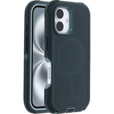 OtterBox Defender Series MagSafe Hülle für iPhone 16, stoßfest, sturzsicher, extrem robust, Schutzhülle, 7X getestet nach Militärstandard, Grün