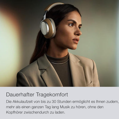 Bowers & Wilkins PX8 Flaggschiff-Over-Ear-Kopfhörer mit Geräuschunterdrückung, kabellos, Bluetooth 5.0 und Schnellladung, 30 Stunden hochauflösende Wiedergabe und integriertes Mikrofon, Schwarz