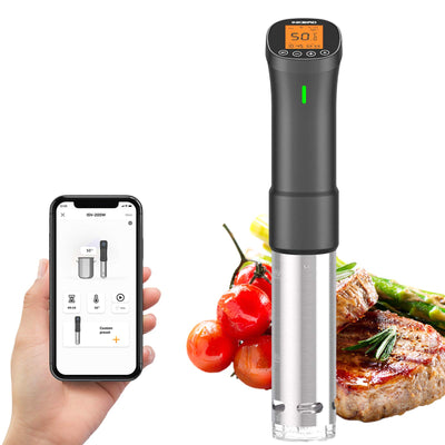 Inkbird Sous Vide Stick 1000 Watt,ISV-200W Sous Vide Garer App-Steuerung,360° Zirkulation,0℃-90℃ Temperatur