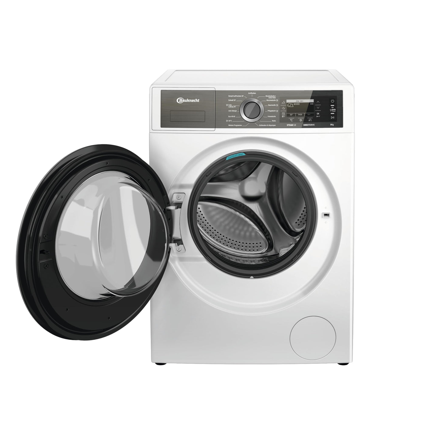 Bauknecht B7X 89 SILENCE DE Waschmaschine/Gentle-Power/Die leiseste Bauknecht Waschmaschine/A -30%/ Steam-Hygiene,-Refresh,-Finish/Volle Ladung 45Min./ Direct Drive-Motor/Vollwasserschutz