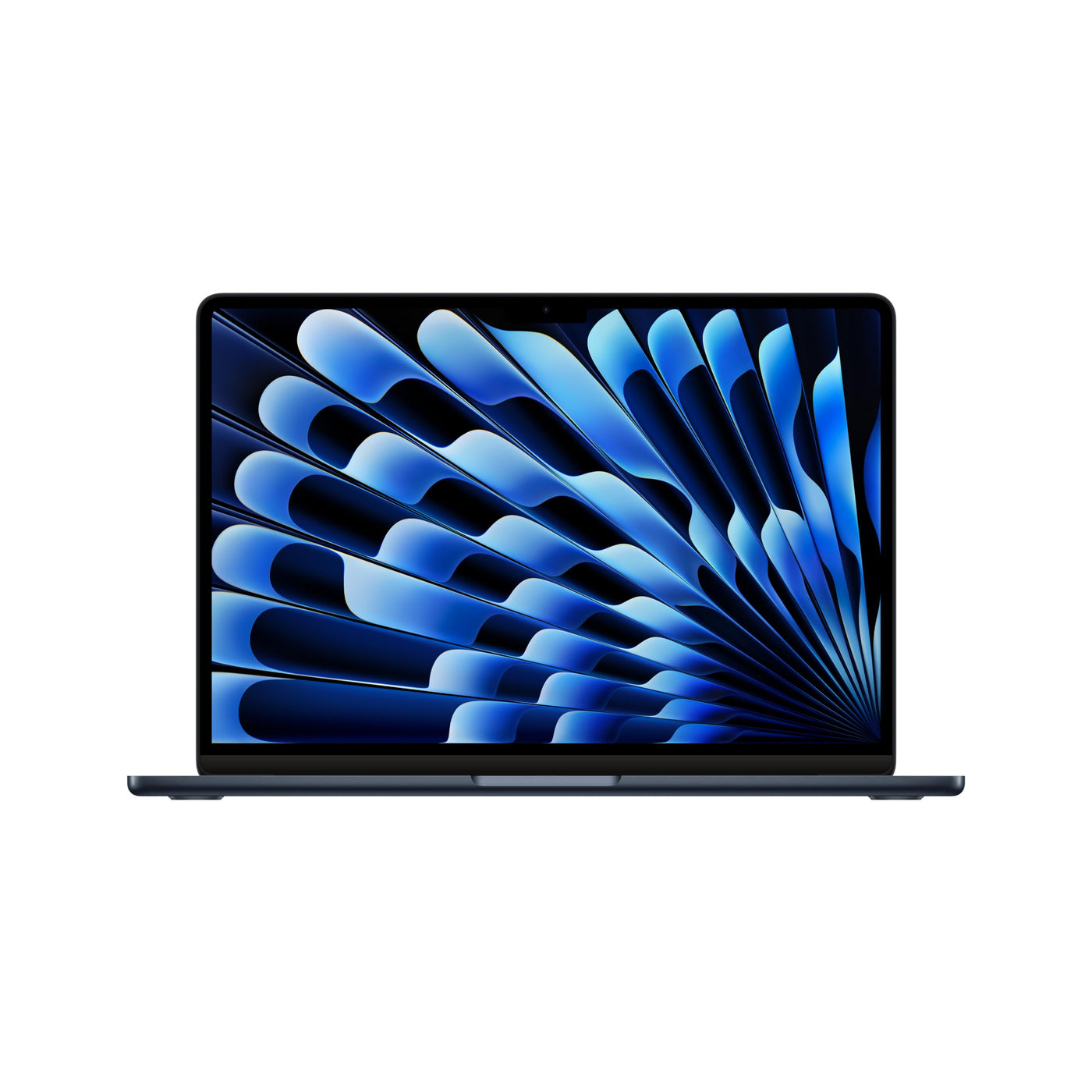 Apple 13" MacBook Air Laptop mit M3 Chip: 13,6" Liquid Retina Display, 16 GB gemeinsamer Arbeitsspeicher, 256 GB SSD Speicher, beleuchtete Tastatur, 1080p FaceTime HD Kamera, Mitternacht