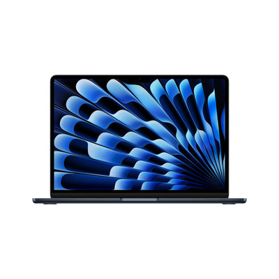 Apple 13" MacBook Air Laptop mit M3 Chip: 13,6" Liquid Retina Display, 16 GB gemeinsamer Arbeitsspeicher, 256 GB SSD Speicher, beleuchtete Tastatur, 1080p FaceTime HD Kamera, Mitternacht