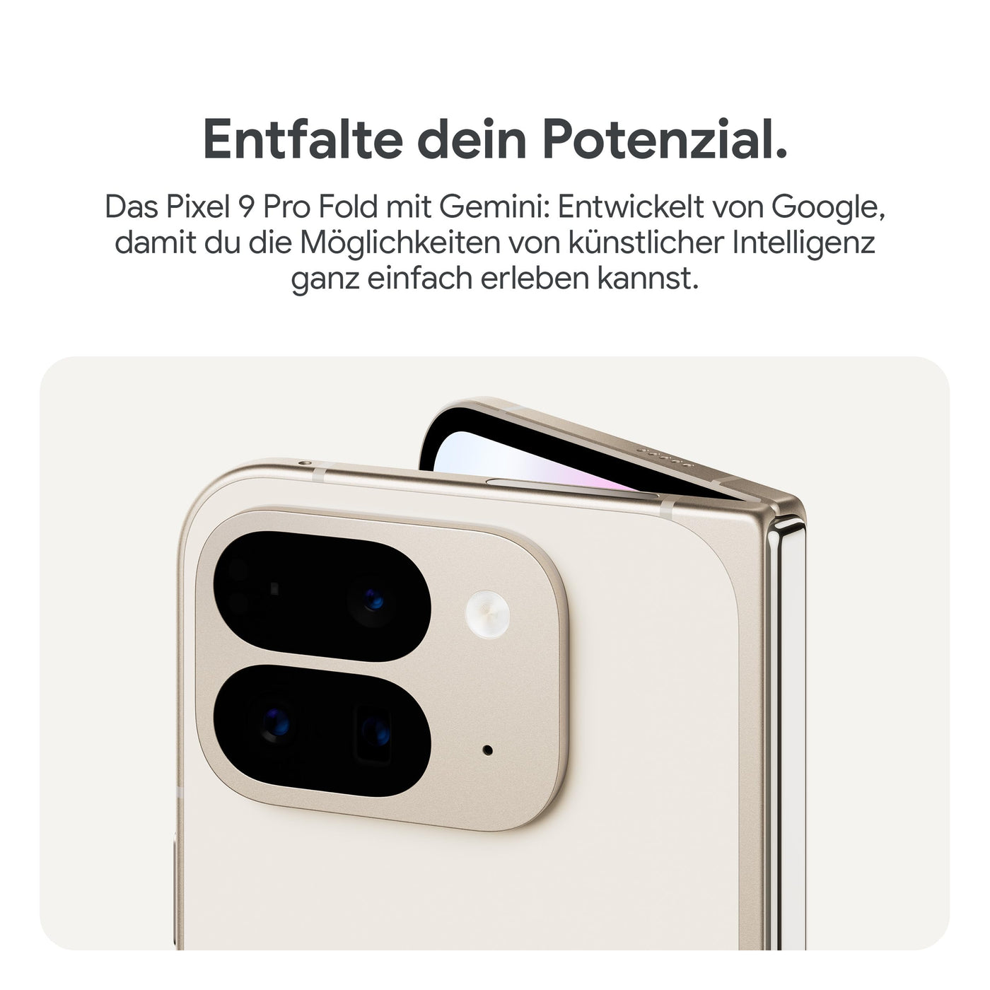 Google Pixel 9 Pro Fold – Android-Smartphone mit Gemini ohne SIM-Lock – fortschrittliches Dreifach-Rückkamerasystem – faltbares Display – Videos per Sprachbefehl steuern – Obsidian, 512GB