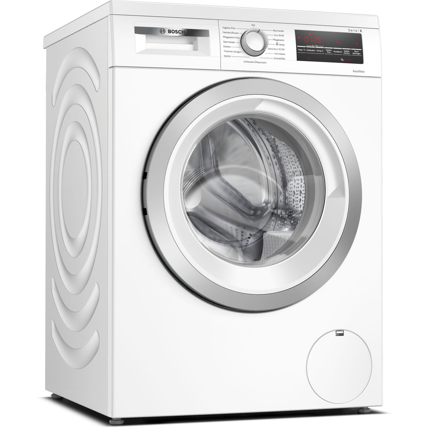 Bosch WUU28T70, Serie 6, Waschmaschine, 8 kg, 1400 UpM, Unterbaufähig, schneller waschen mit SpeedPerfect, Nachlegefunktion, Hygiene Plus, VarioTrommel, Leise dank EcoSilence Drive, LED-Display, Weiß