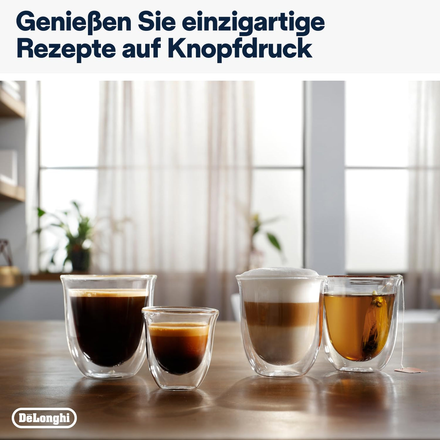 De'Longhi Magnifica Evo ECAM292.52.GB, Kaffeevollautomat mit Milchsystem, 4 Direktwahltasten für Cappuccino, Espresso und weitere Getränke, intuitives Bedienfeld, 2-Tassen-Funktion, Schwarz