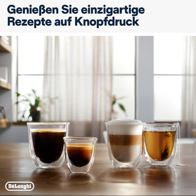 De'Longhi Magnifica Evo ECAM292.52.GB, Kaffeevollautomat mit Milchsystem, 4 Direktwahltasten für Cappuccino, Espresso und weitere Getränke, intuitives Bedienfeld, 2-Tassen-Funktion, Schwarz