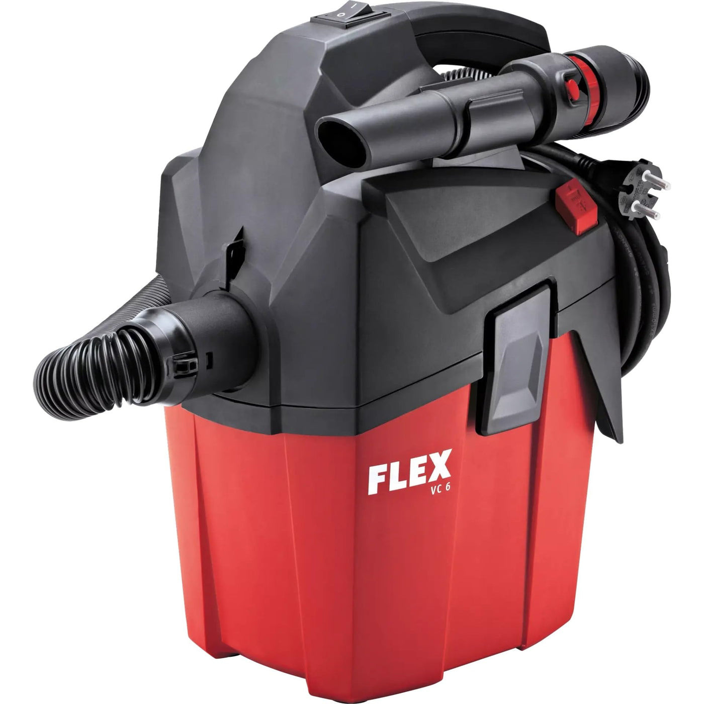 Flex Werkstattsauger VC 6 L MC (1200 Watt, kompakter Trockensauger mit Tragegurt, Behälter 6 l, Sauger inkl. Zubehör) 481513