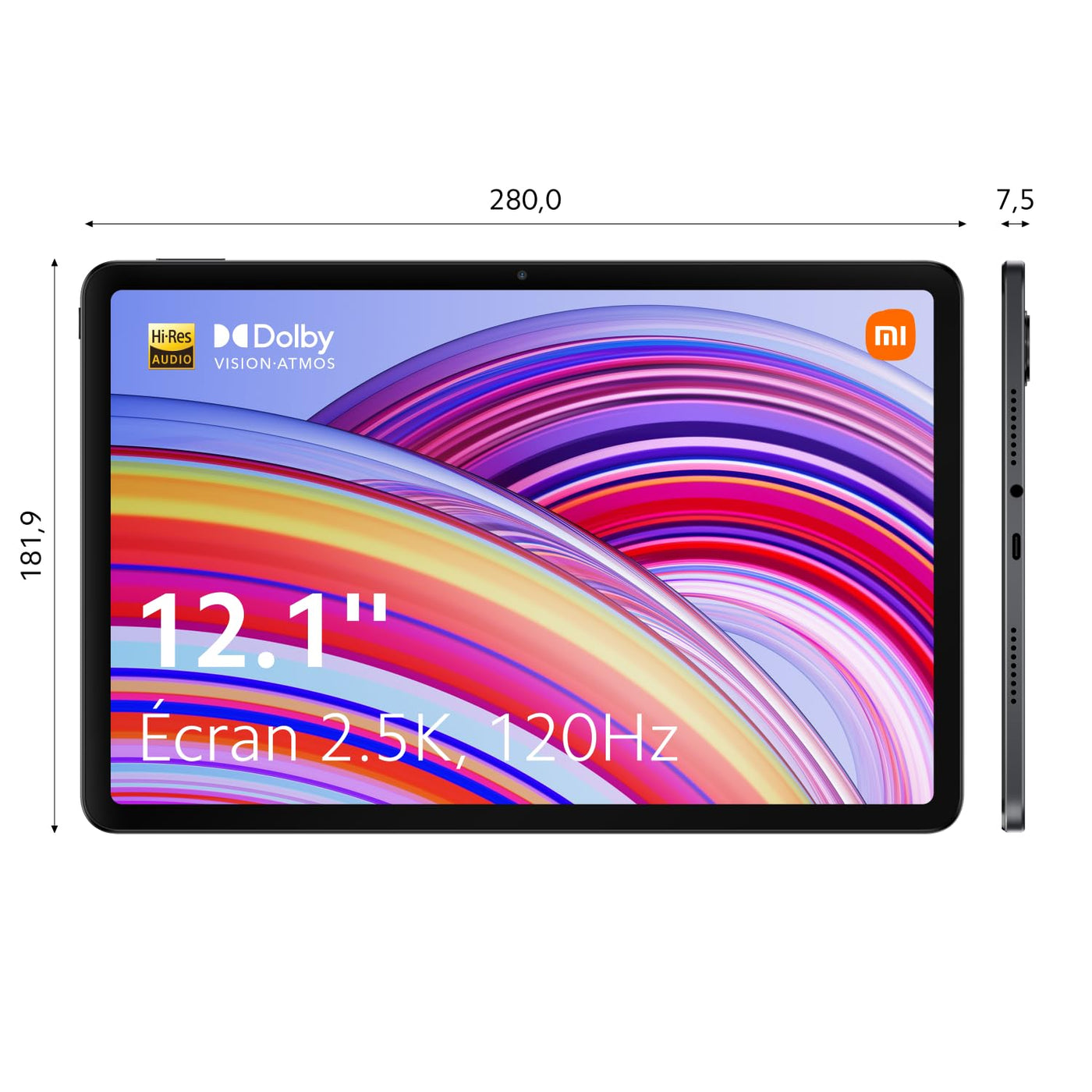 Xiaomi Redmi Pad Pro Qualcomm Snapdragon 128 Go 30,7 cm (12.1") 6 Go Wi-Fi 6 (802.11ax) Android 14 Gris