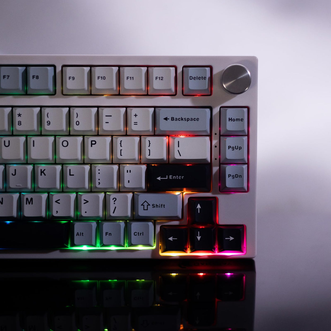 GK GAMAKAY TK75 HE Hall Effect Rapid Trigger Mechanische Tastatur, Magnetschalter Tastatur, Bluetooth/2.4GHz/Wired RGB PBT Tastenkappen Hot-Swap-fähig Gaming Tastatur (Weiß-Phoenix Switch)