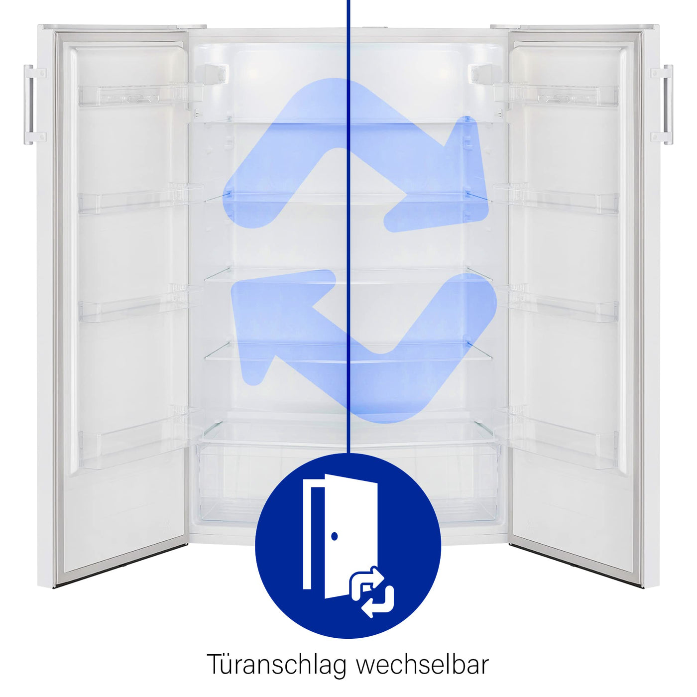 Bomann® freistehender Vollraumkühlschrank | Standkühlschrank groß 242 Liter | inkl. LED-Beleuchtung | ideal für Getränke und Lebensmittel | Türanschlag wechselbar | VS 7316.1 weiß