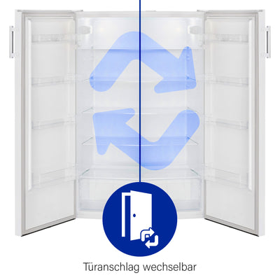 Bomann® freistehender Vollraumkühlschrank | Standkühlschrank groß 242 Liter | inkl. LED-Beleuchtung | ideal für Getränke und Lebensmittel | Türanschlag wechselbar | VS 7316.1 weiß