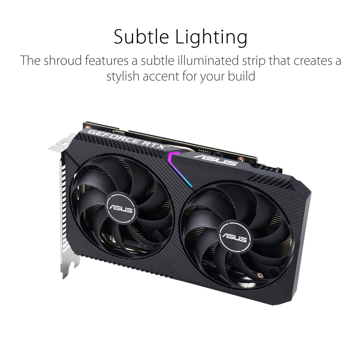 ASUS Dual GeForce RTX 3050 V2 OC Edition 8GB GDDR6 Gaming Grafikkarte (Nvidia RTX3050 V2, PCIe 4.0, HDMI 2.1, DisplayPort 1.4a, DUAL-RTX3050-O8G-V2)