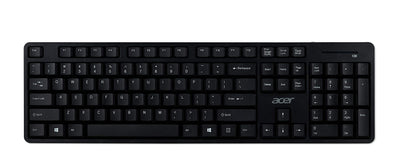 Acer Wireless Tastatur & Maus Kit (Combo 100) (kabellose Tastatur mit Nummernblock + Maus, schlichtes und schickes Design) schwarz