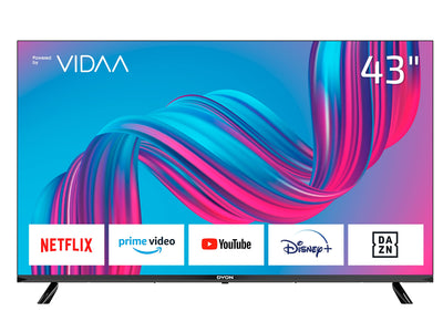 Téléviseur DYON Movie Smart 43 VX 108 cm (43 pouces) (Full HD Smart TV, triple tuner HD (DVB-C/-S2/-T2), App Store, Prime Video, Netflix, YouTube, DAZN, Disney+) [Mod. [2023]