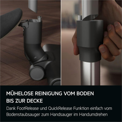 AEG 6000 Akku-Staubsauger / 103.000 U/Min / 175.000 dPa / Digitalmotor / Kabellos / bis zu 99 % Staubaufnahme / 40 min Laufzeit / Einfache Handhabung / Entnehmbarer 21,6 V Akku / leicht / AP61CB21DB