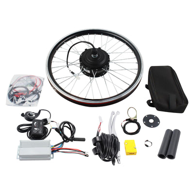 20" Zoll Ebike Umbausatz mit LCD Display, 250W 36V Frontmotor Fahrrad E-Bike Hub Umbausatz, Ebike Kit , E-Bike Vorderrad Umbausatz Kit Elektrofahrrad Umbausatz Höchstgeschwindigkeit bis zu 30km/h.