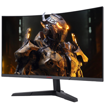 KOORUI Gaming Monitor 27 Zoll, 1800R Fläche Bildschirm 2560X1440 (QHD), 144HZ 1ms Mornitor, DCI-P3 85%, Ultradünne Blende, Einstellbare Neigung, Unterstützt HDMI/DP