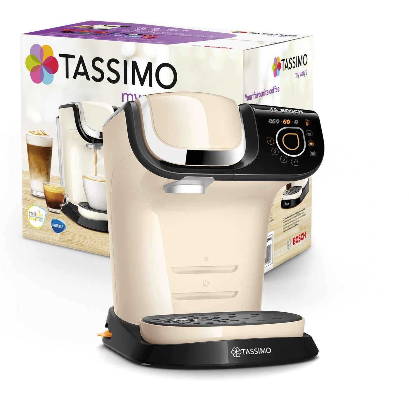 Bosch Tassimo My Way 2 Kapselmaschine TAS6503 Kaffeemaschine by, Wasserfilter, über 70 Getränke, Personalisierung, vollautomatisch, einfache Zubereitung, 1.500 Watt, 1,3 Liter, rot