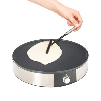 WMF Lono Crepes Maker Creperie mit Wender und Teigverteiler, 1600 W, Ø 33 cm, Crêpes Maker, Pfannkuchen Maker antihaftbeschichtet