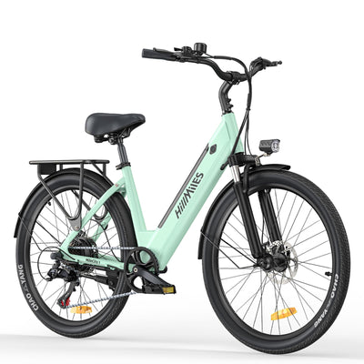 Fafrees HillMiles E-Bike 26 Zoll, Elektrofahrrad mit 36V 13AH Akku, Stylisch und Leicht Citybike bis zu 100KM Elektrofahrräder, MileCity 1 (Grün)