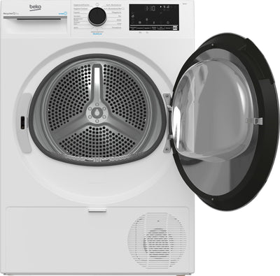 Beko B3T4224SD Wärmepumpentrockner, Wäschetrockner, 8 kg, allergikergeeignet, Hygiene Trocknen & Hygiene Auffrischen, SteamCure Dampffunktion, 15 Programme, Express, Weiß