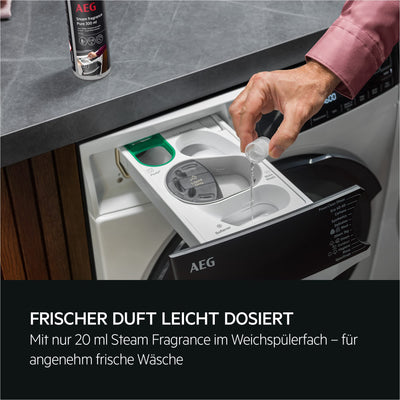 AEG Steam Fragrance Wäscheduft A6WMFR020 / für AEG Waschmaschinen Serie 7000-9000 / erfrischende Duftnoten/recycelte Verpackung / 300 ml